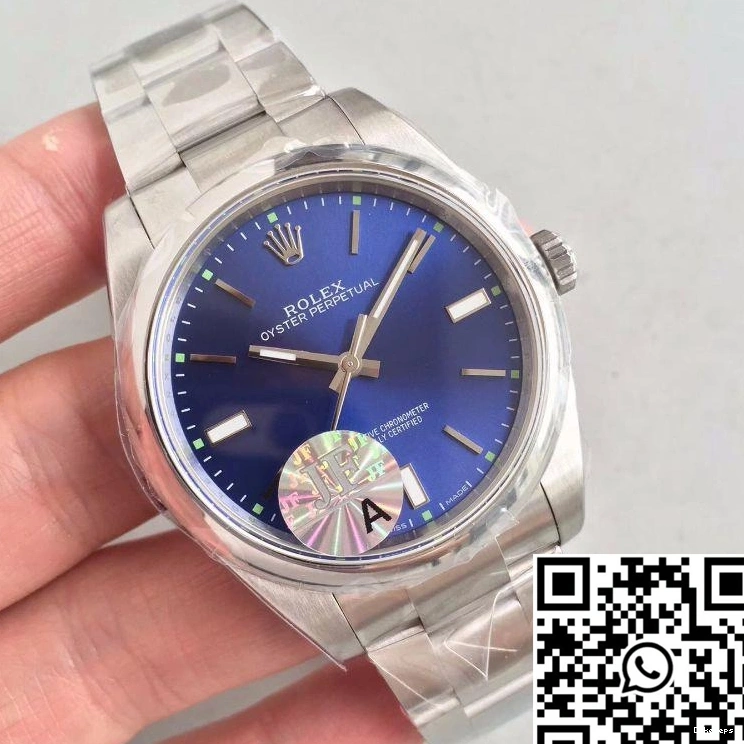 Factory Dial JF 39 Blue Rolex Oyster 114300 Perpetual 0111